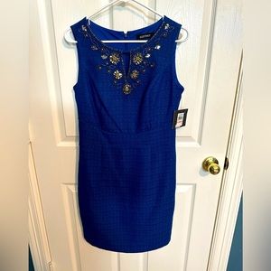 Sold offline Super cute dress. NWT. Beautiful gold embroidery 💛